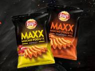 Chipsy Lay`s Maxx mocno pogięte , cena 3,99 PLN za 145g/1 opak., ...